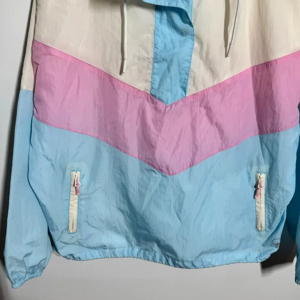 Southern Shirt Co. Kelly Colorblock Retro Windbreaker Women S 90s Momcore Pastel